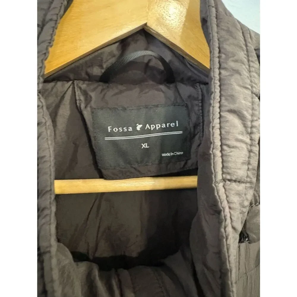 Mercedes Men's Quilted Hooded Puffer Jacket in Black